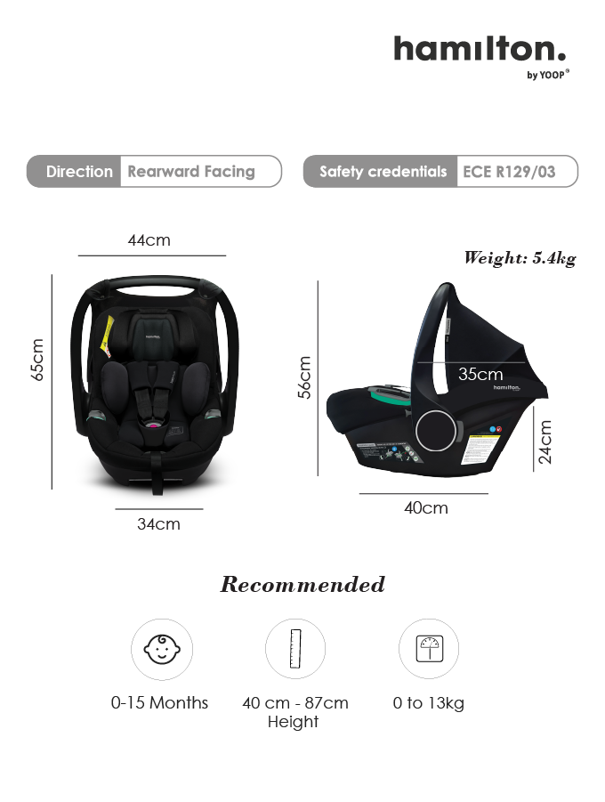 Zeno Plus Infant Car Seat | Hamilton Online Singapore