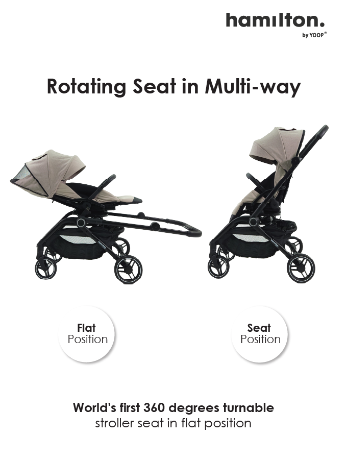 T1 360 Turnable Stroller | Hamilton Online Singapore