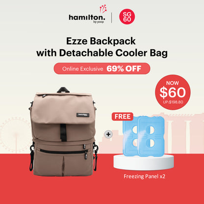 [SG60] EZZE Backpack with Detachable Cooler Bag